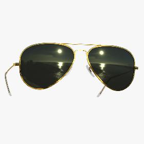 Aviator Classic Style Sunglasses 3D model